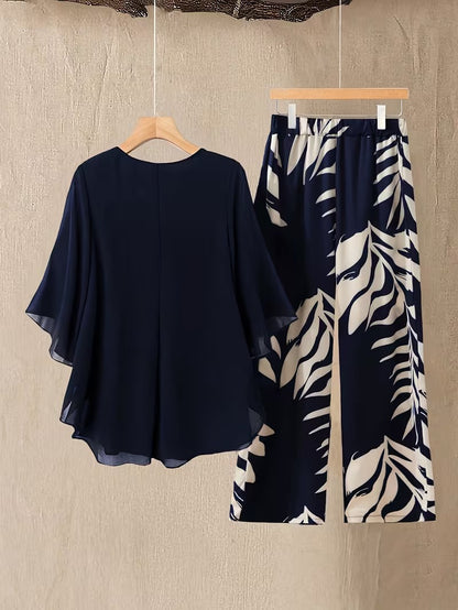 Buy 1 Get 1 Free | Chic Elegant Women's Contrast Pants Set