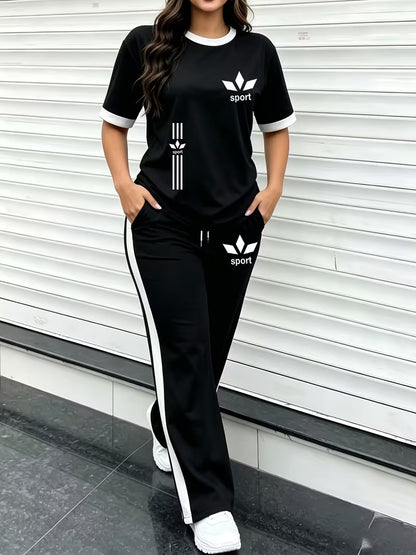 Premium Gold Trim Casual Set