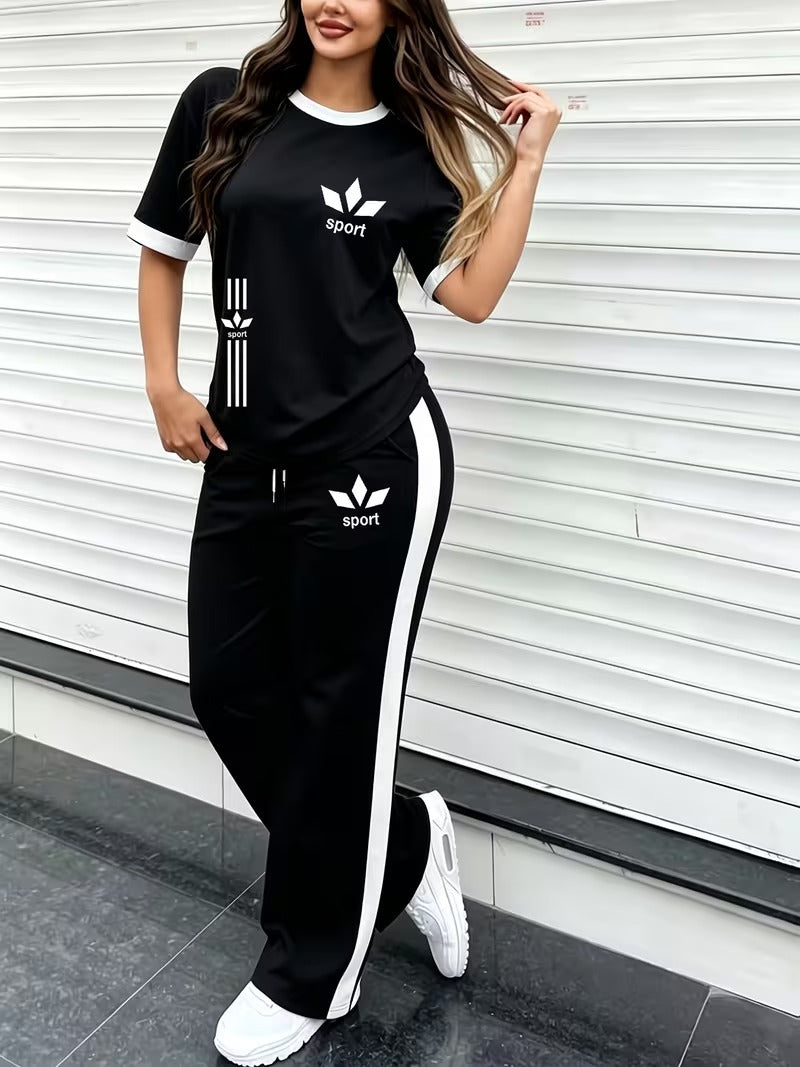 Premium Gold Trim Casual Set