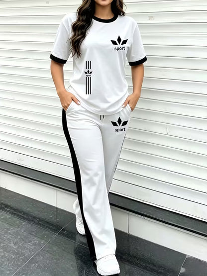 Premium Gold Trim Casual Set