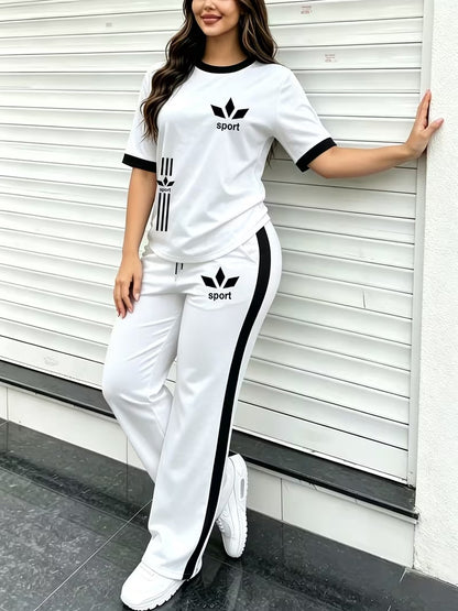 Premium Gold Trim Casual Set