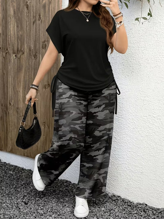 Plus Size Casual Comfort Set
