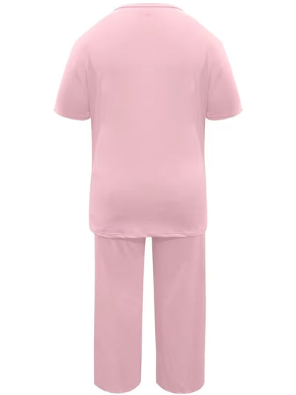 Plus Size Casual Comfort Set