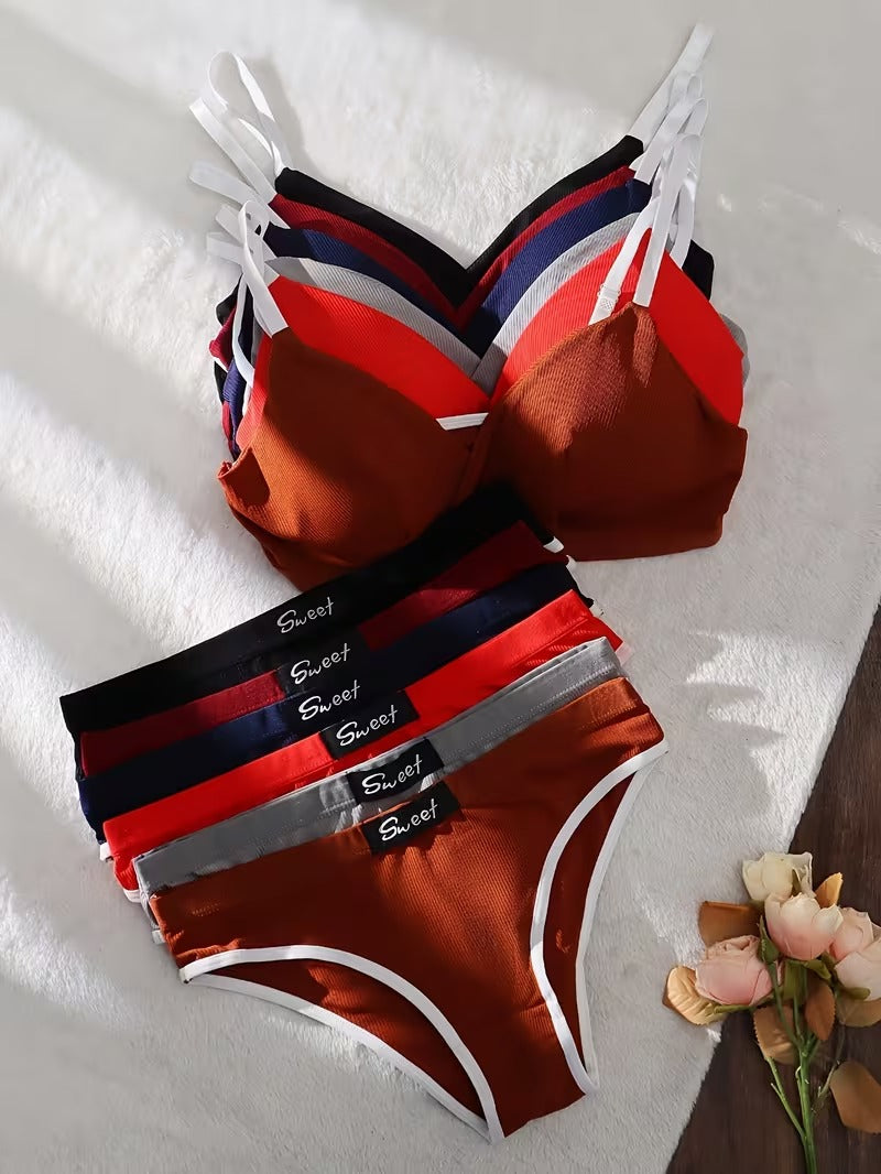 Ultra Breathable Comfort Bra Set