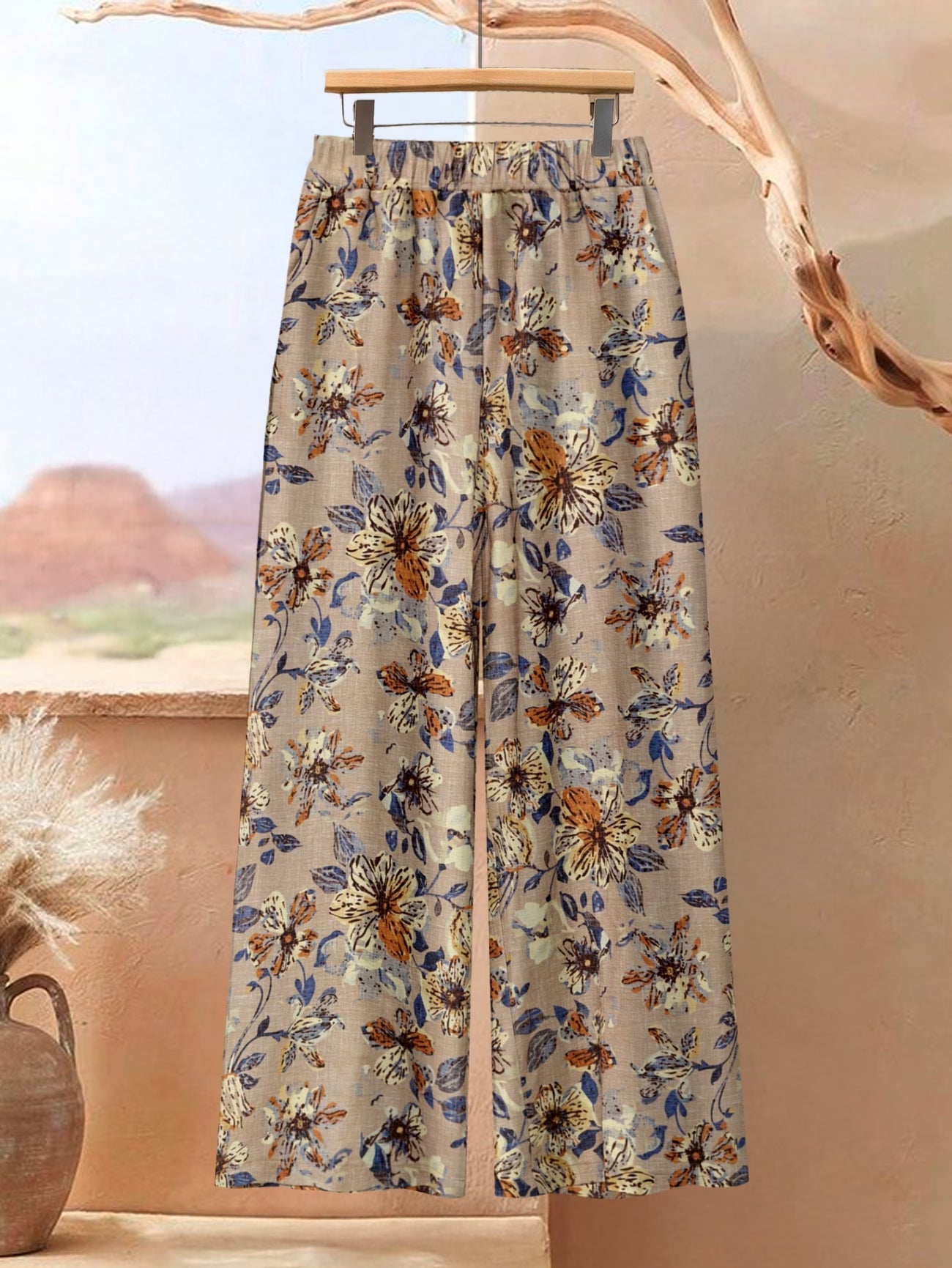 Elegant Botanical Print 2-Piece Women’s Co-Ord Set